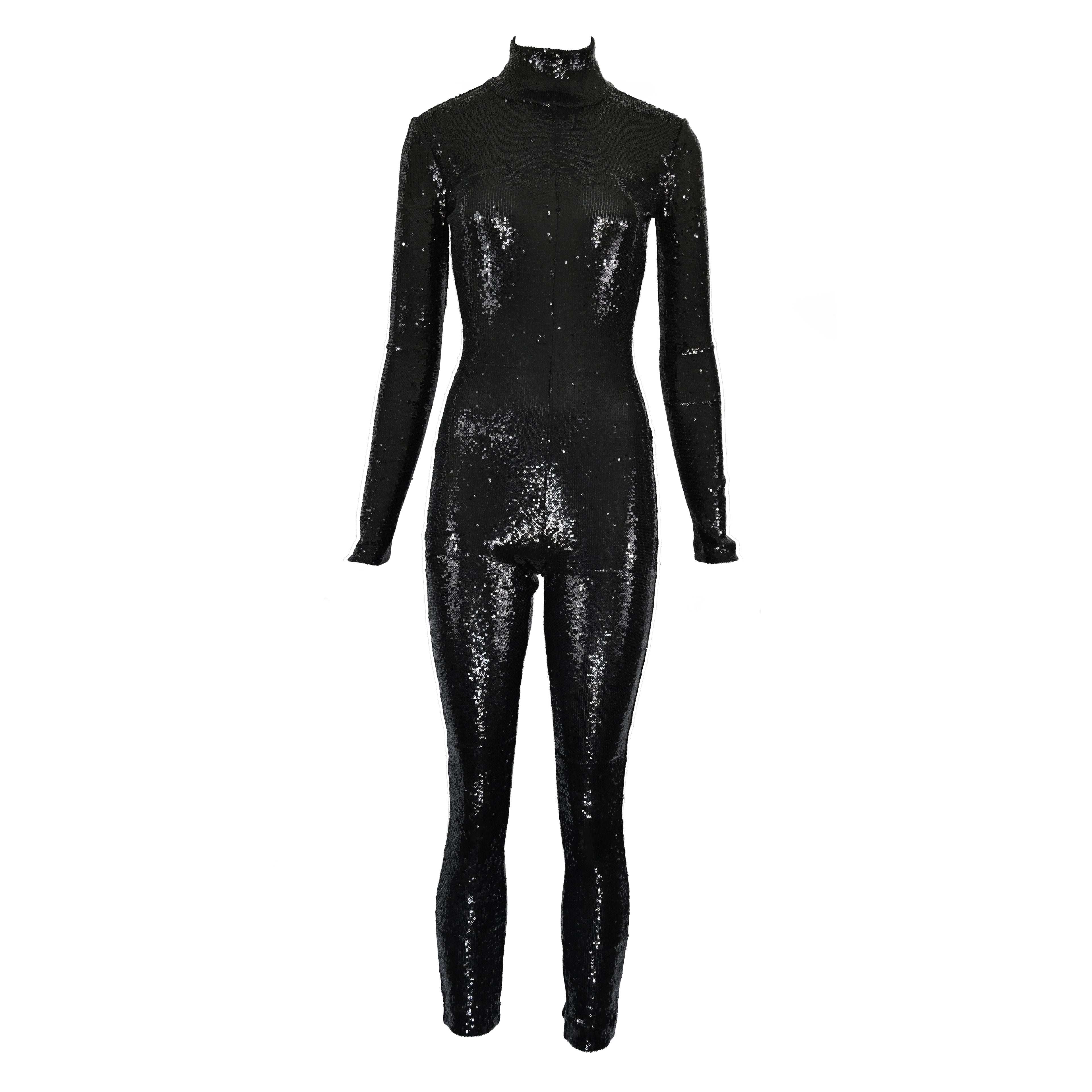 Veronique Branquinho FW 2016 Sequin Embellished Catsuit