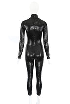 Veronique Branquinho FW 2016 Sequin Embellished Catsuit