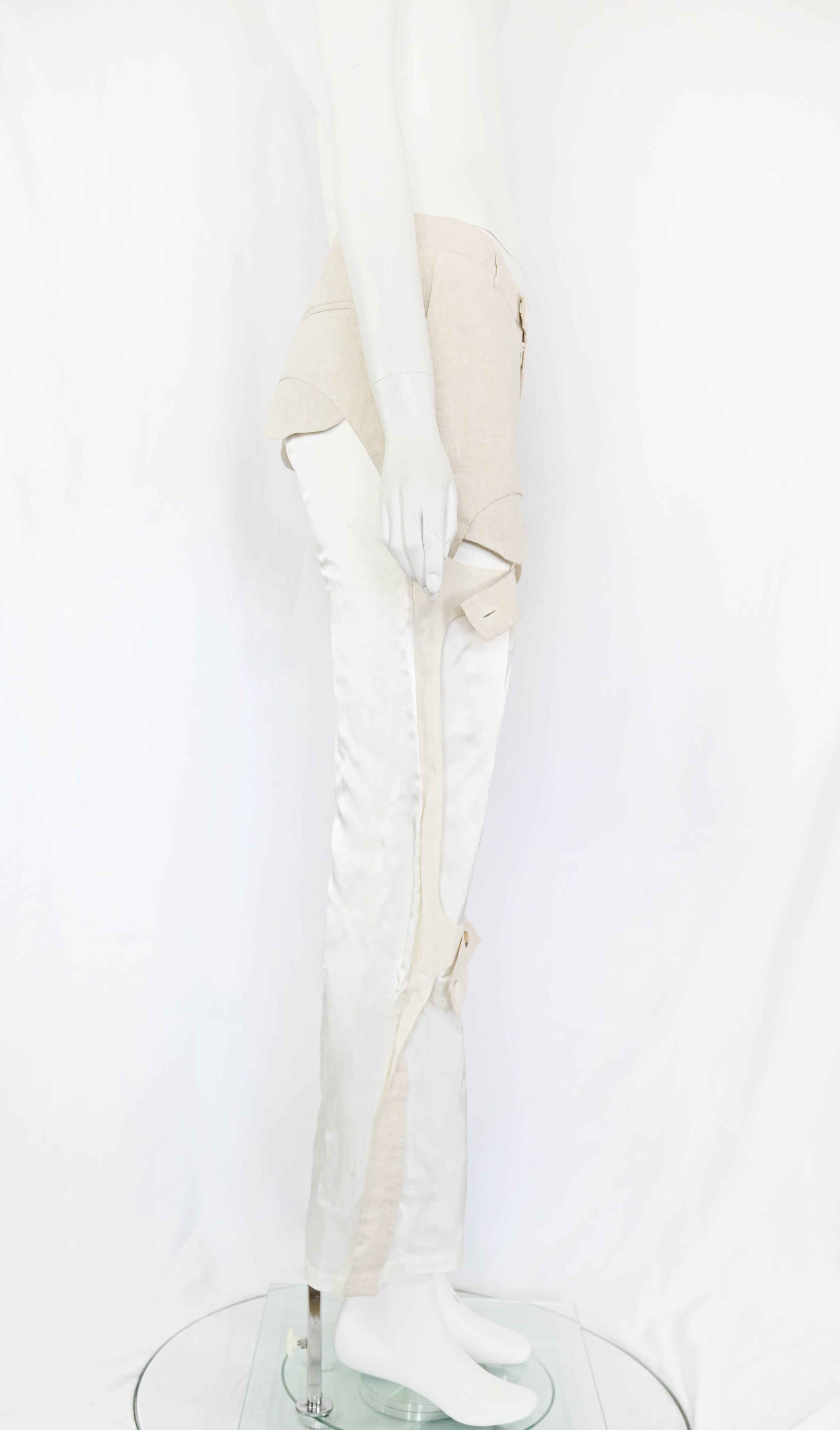 Angelo Figus Trousers with Adjustable Straps