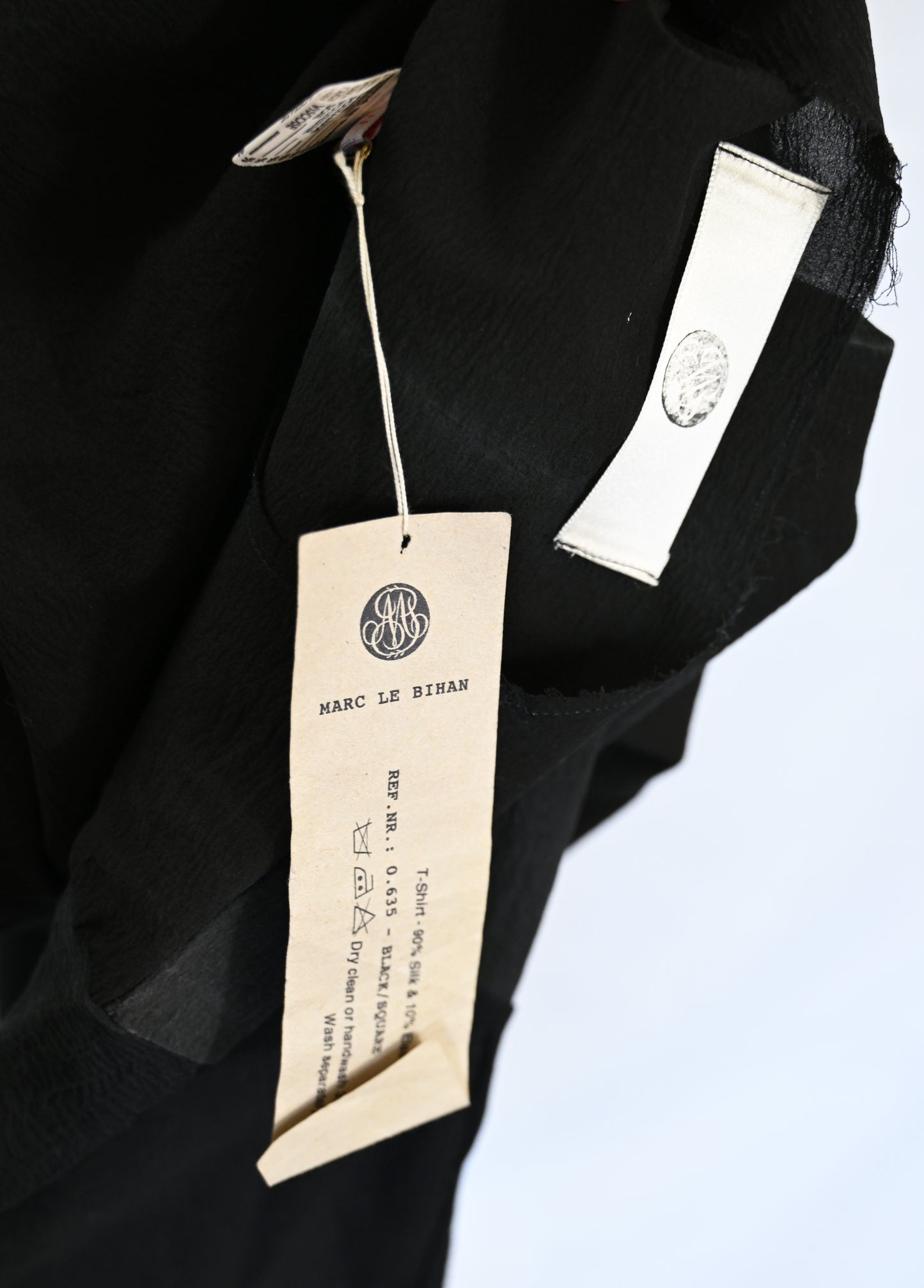 Marc Le Bihan Chalk Silk Blouse