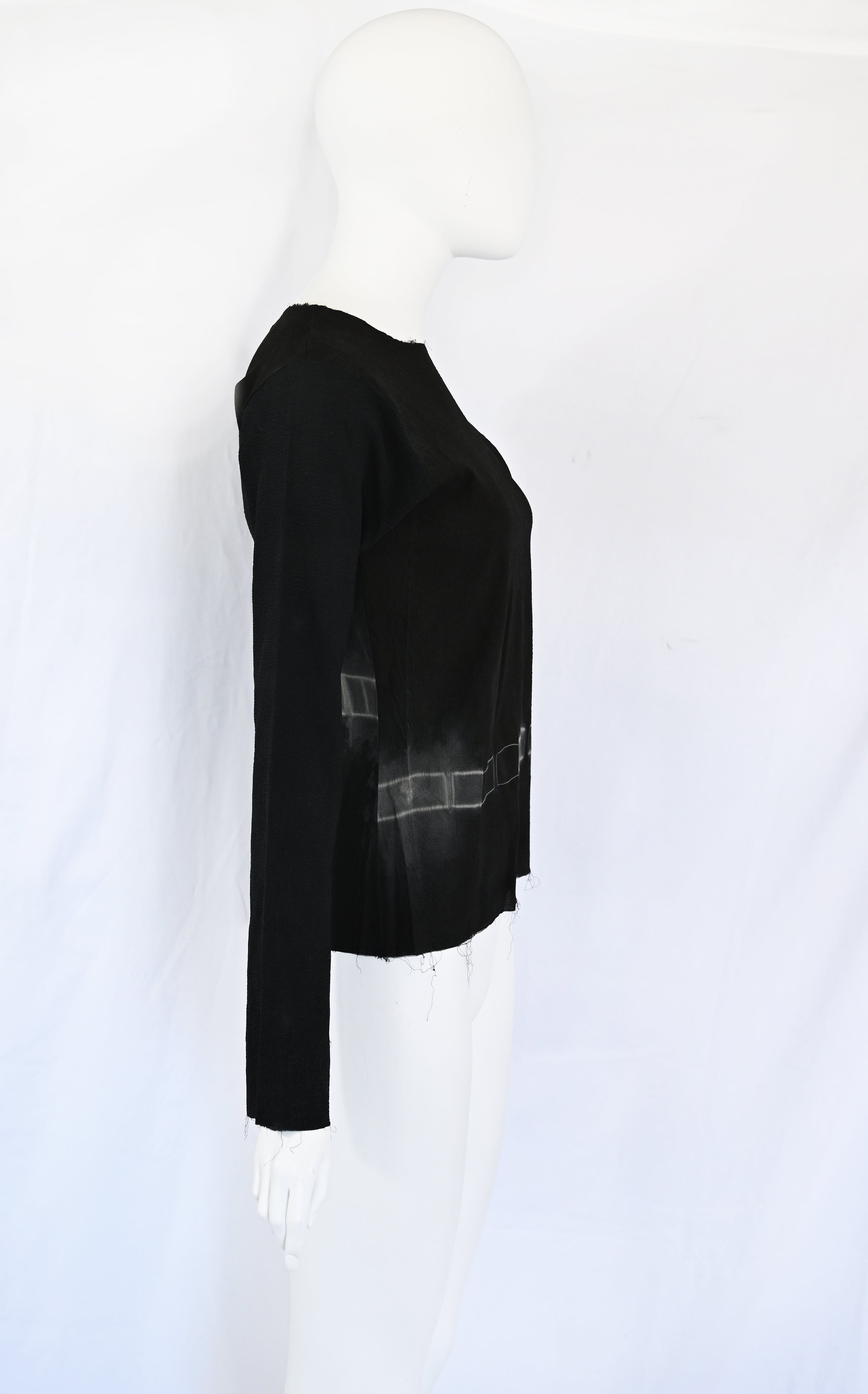 Marc Le Bihan Chalk Silk Blouse