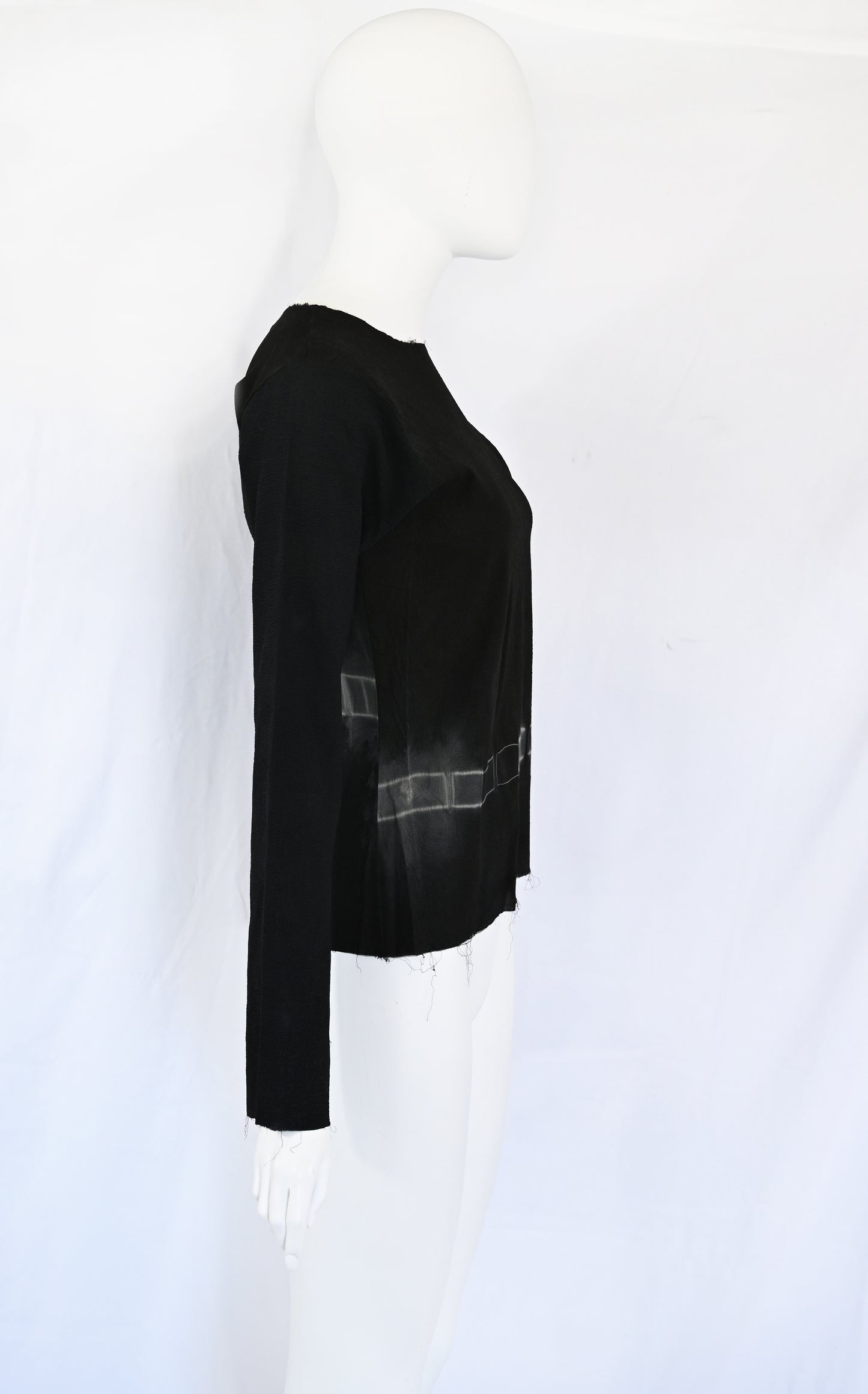 Marc Le Bihan Chalk Silk Blouse
