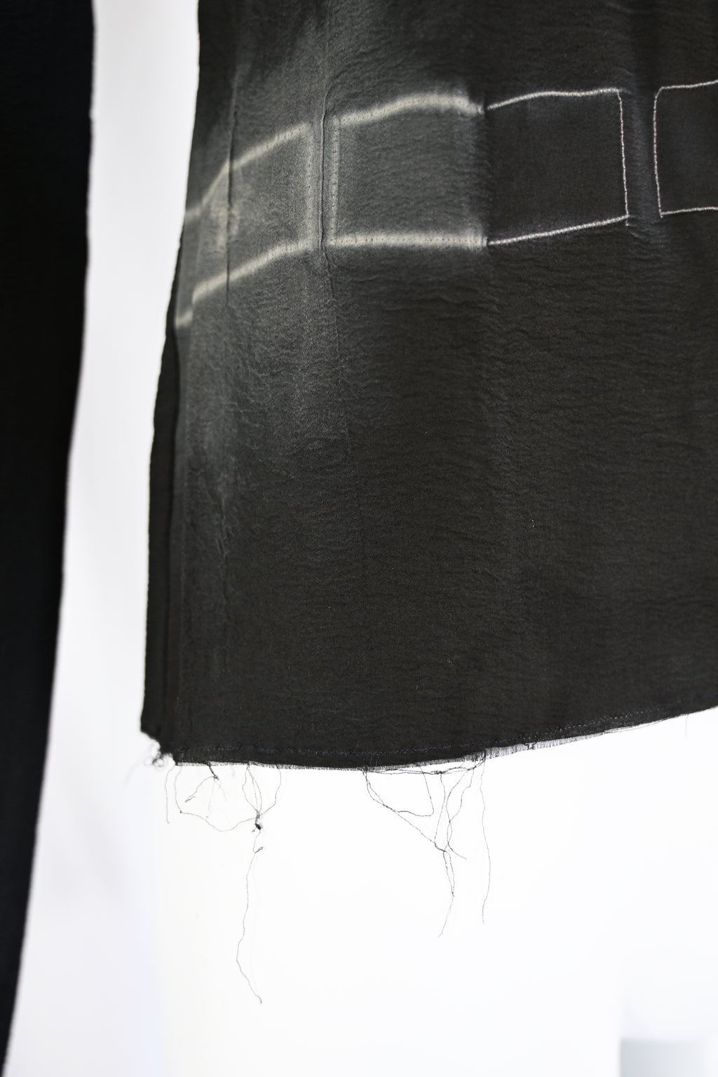 Marc Le Bihan Chalk Silk Blouse