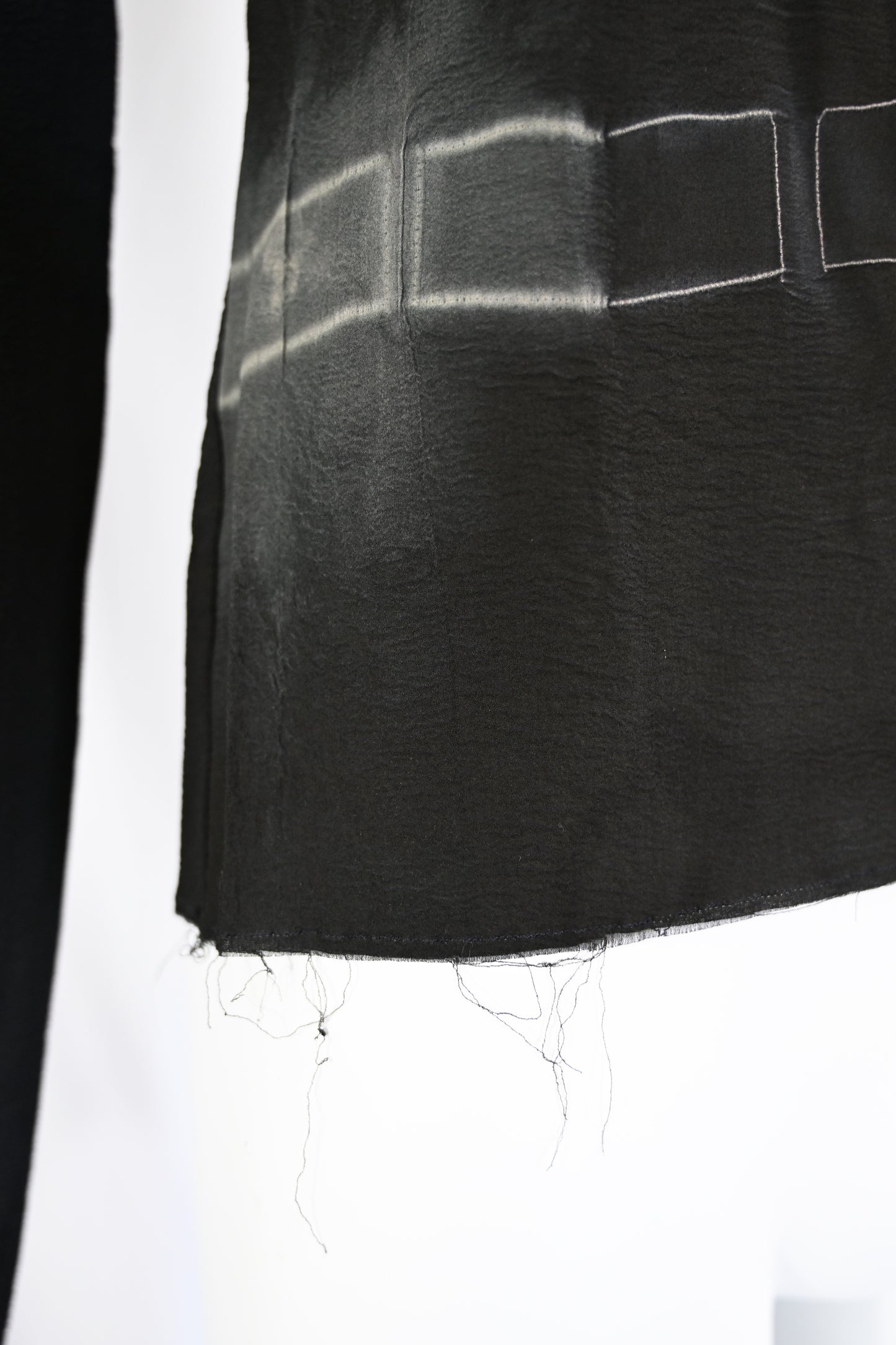 Marc Le Bihan Chalk Silk Blouse