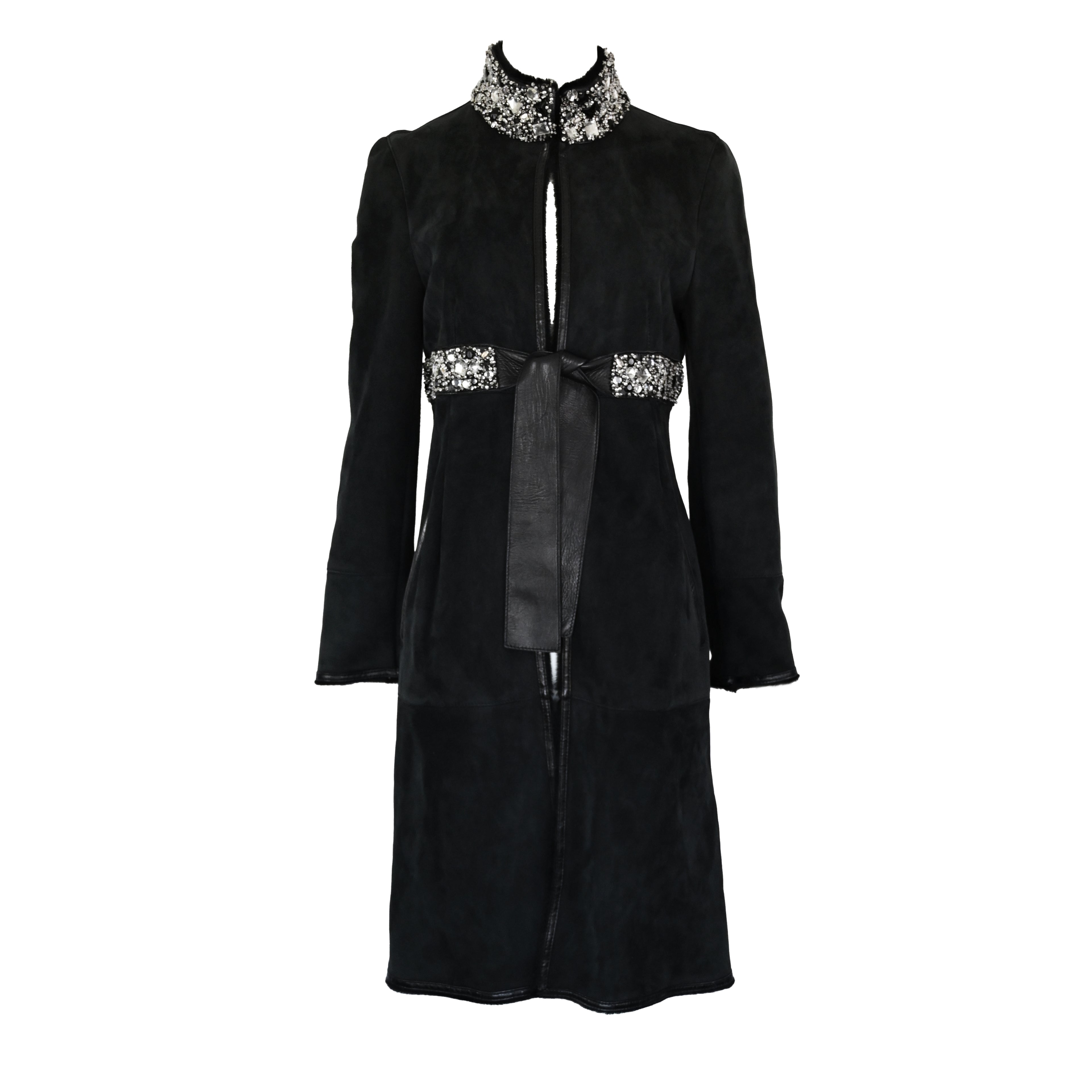Valentino FW 2007 Gem Embellished Lambskin Coat