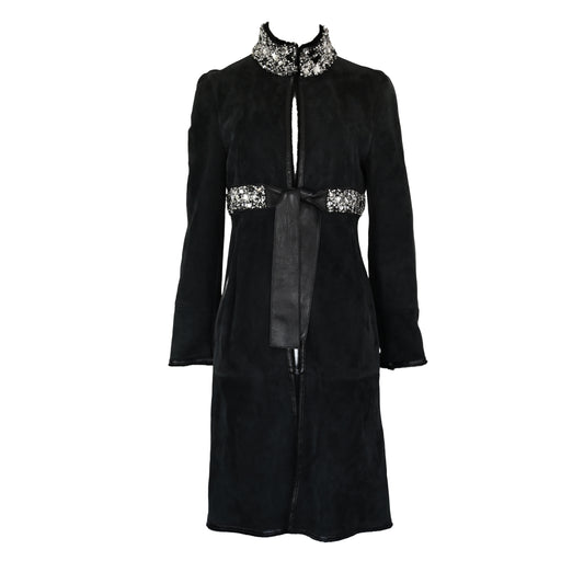 Valentino FW 2007 Gem Embellished Lambskin Coat