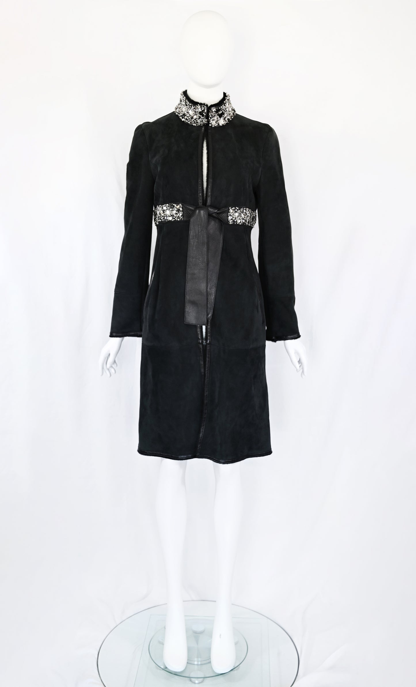 Valentino FW 2007 Gem Embellished Lambskin Coat