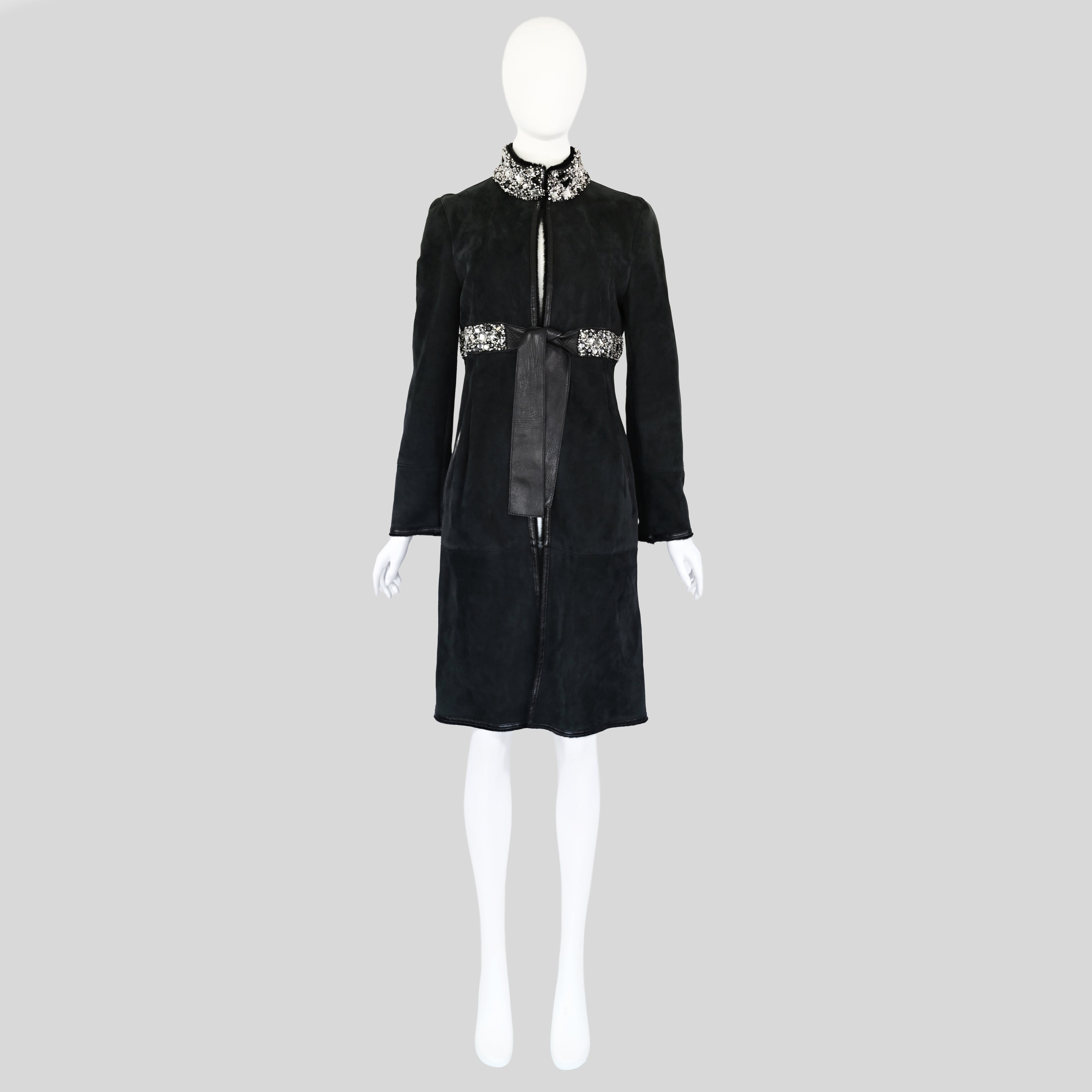 Valentino FW 2007 Gem Embellished Lambskin Coat
