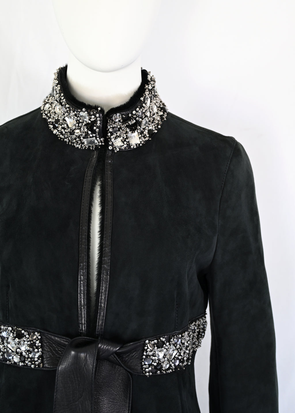 Valentino FW 2007 Gem Embellished Lambskin Coat