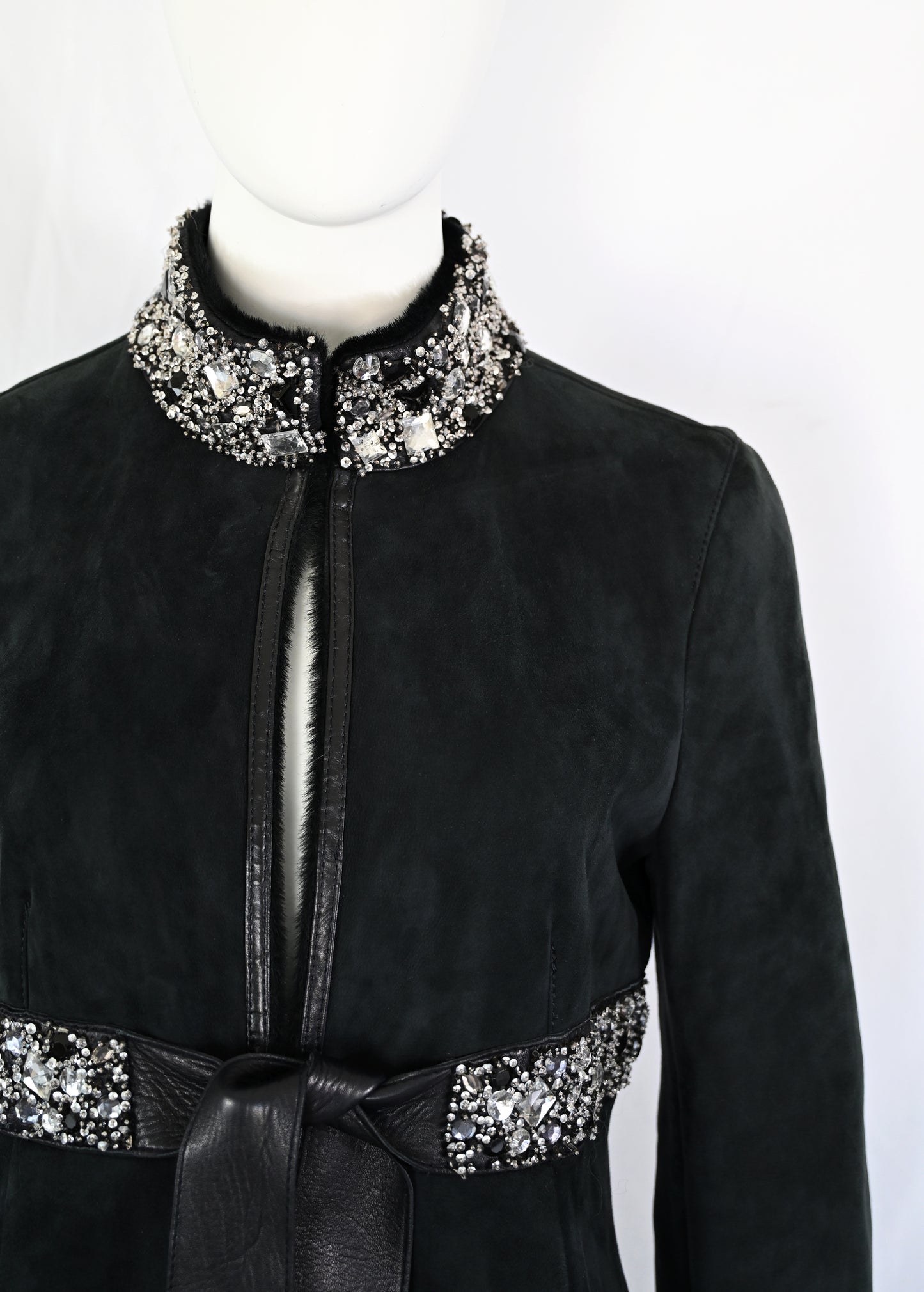 Valentino FW 2007 Gem Embellished Lambskin Coat