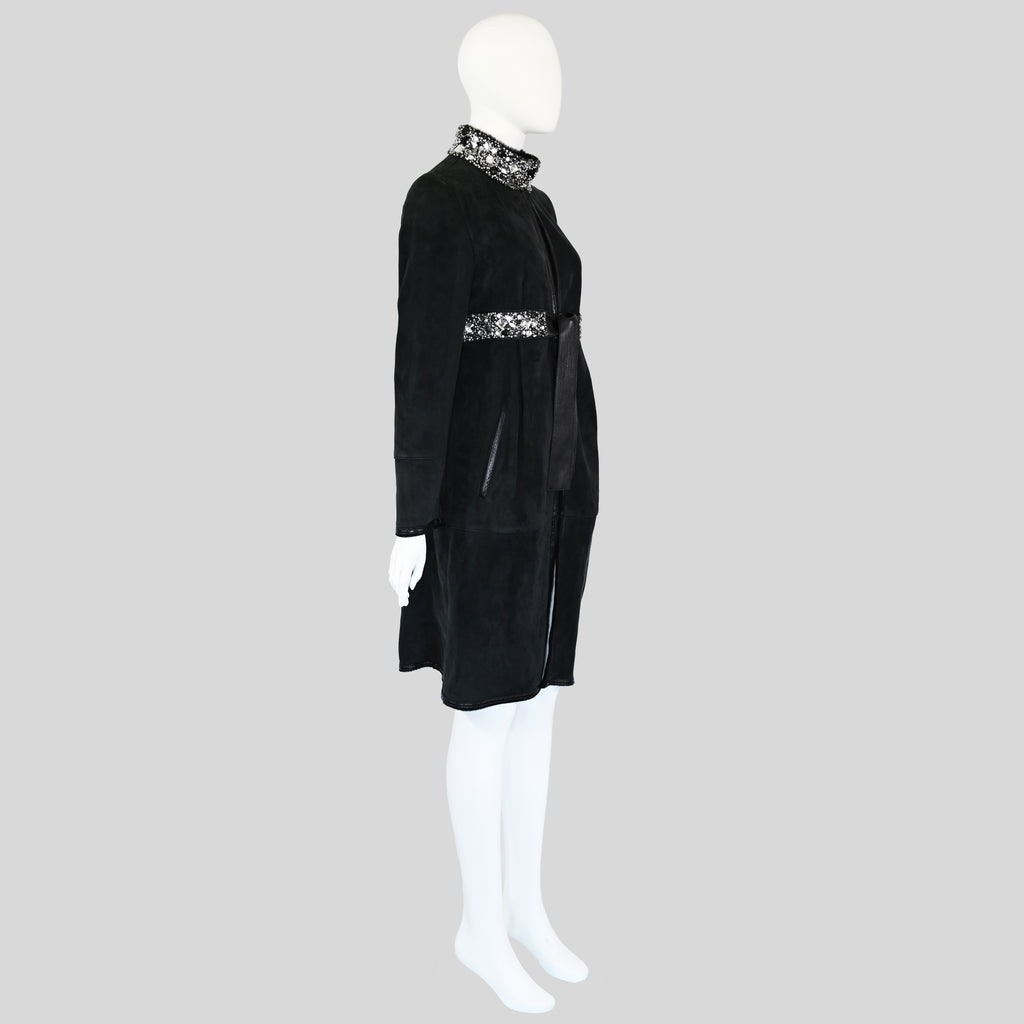Valentino FW 2007 Gem Embellished Lambskin Coat