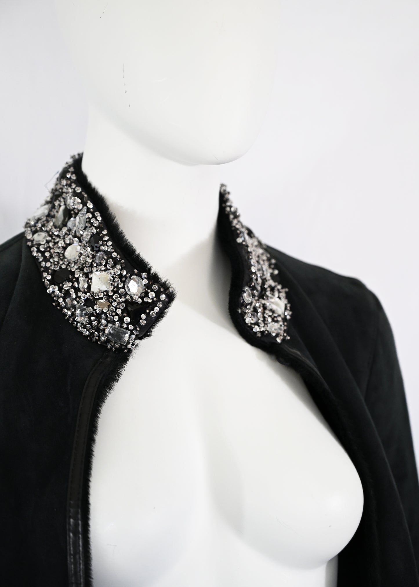 Valentino FW 2007 Gem Embellished Lambskin Coat