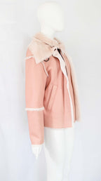 A.F. Vandevorst Fall 2016 Pink Leather Jacket