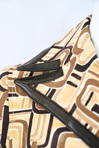 Prada FW 1996 Printed Leather Trim Coat