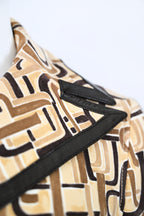 Prada FW 1996 Printed Leather Trim Coat