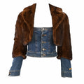 Dsquared2 Fall 2005 Denim Mink Bustier Jacket