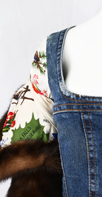 Dsquared2 Fall 2005 Denim Mink Bustier Jacket