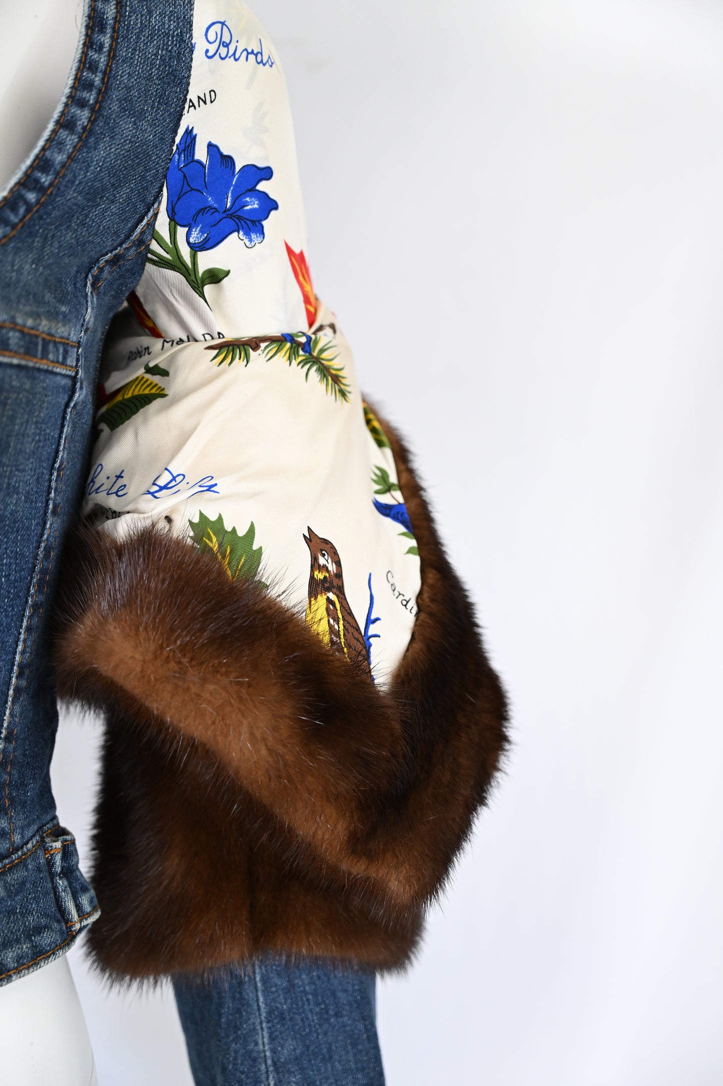 Dsquared2 Fall 2005 Denim Mink Bustier Jacket