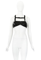Prada FW 1992 Flower Paillette Embellished Harness Bra