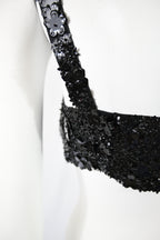 Prada FW 1992 Flower Paillette Embellished Harness Bra