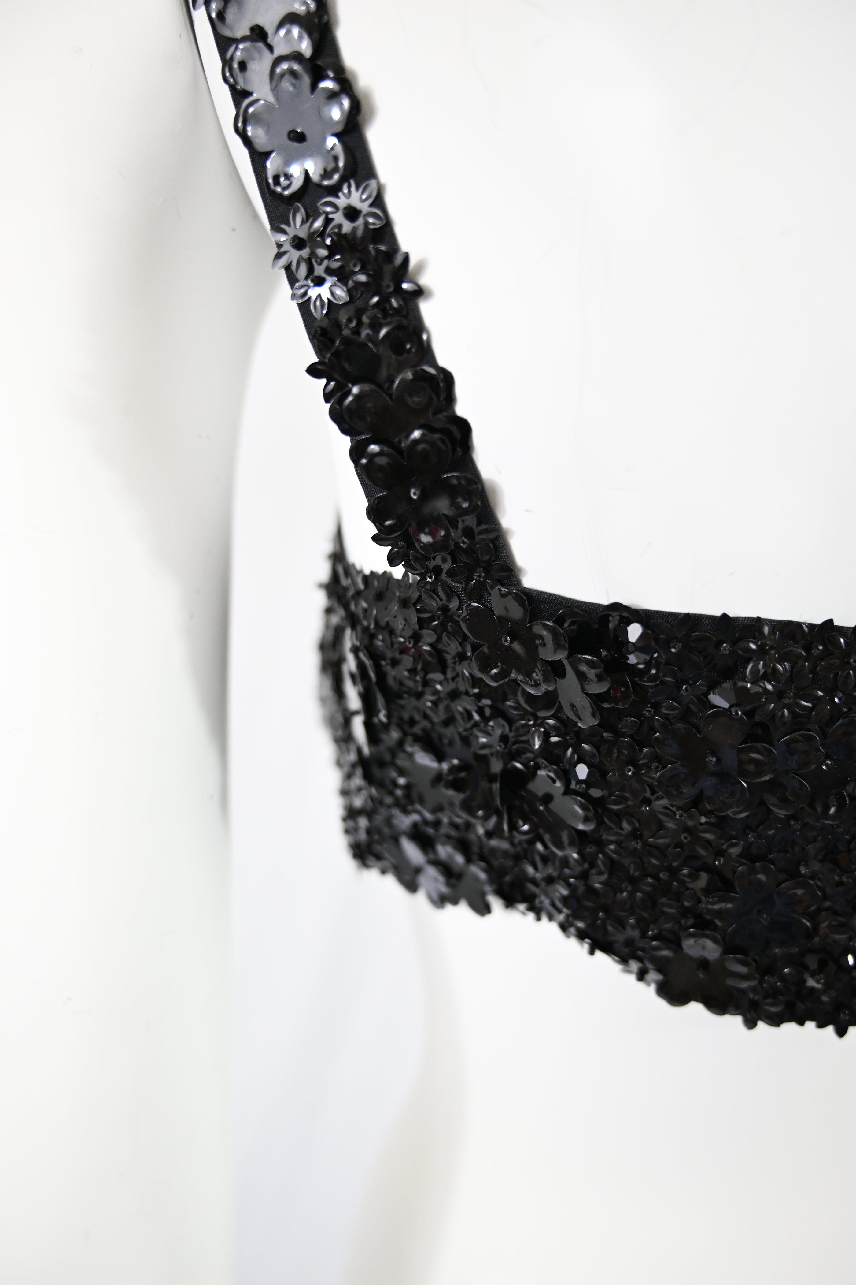 Prada FW 1992 Flower Paillette Embellished Harness Bra