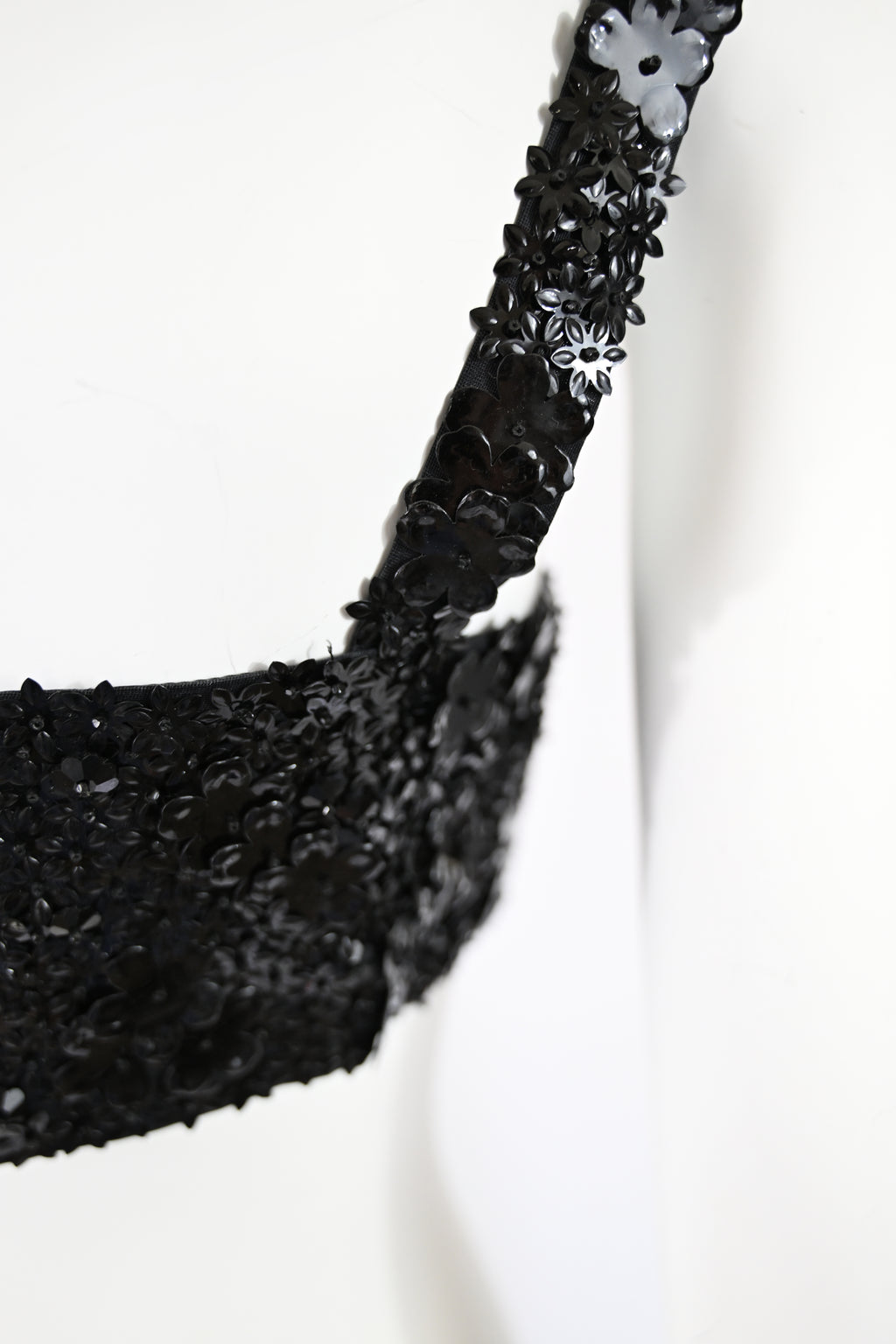 Prada FW 1992 Flower Paillette Embellished Harness Bra