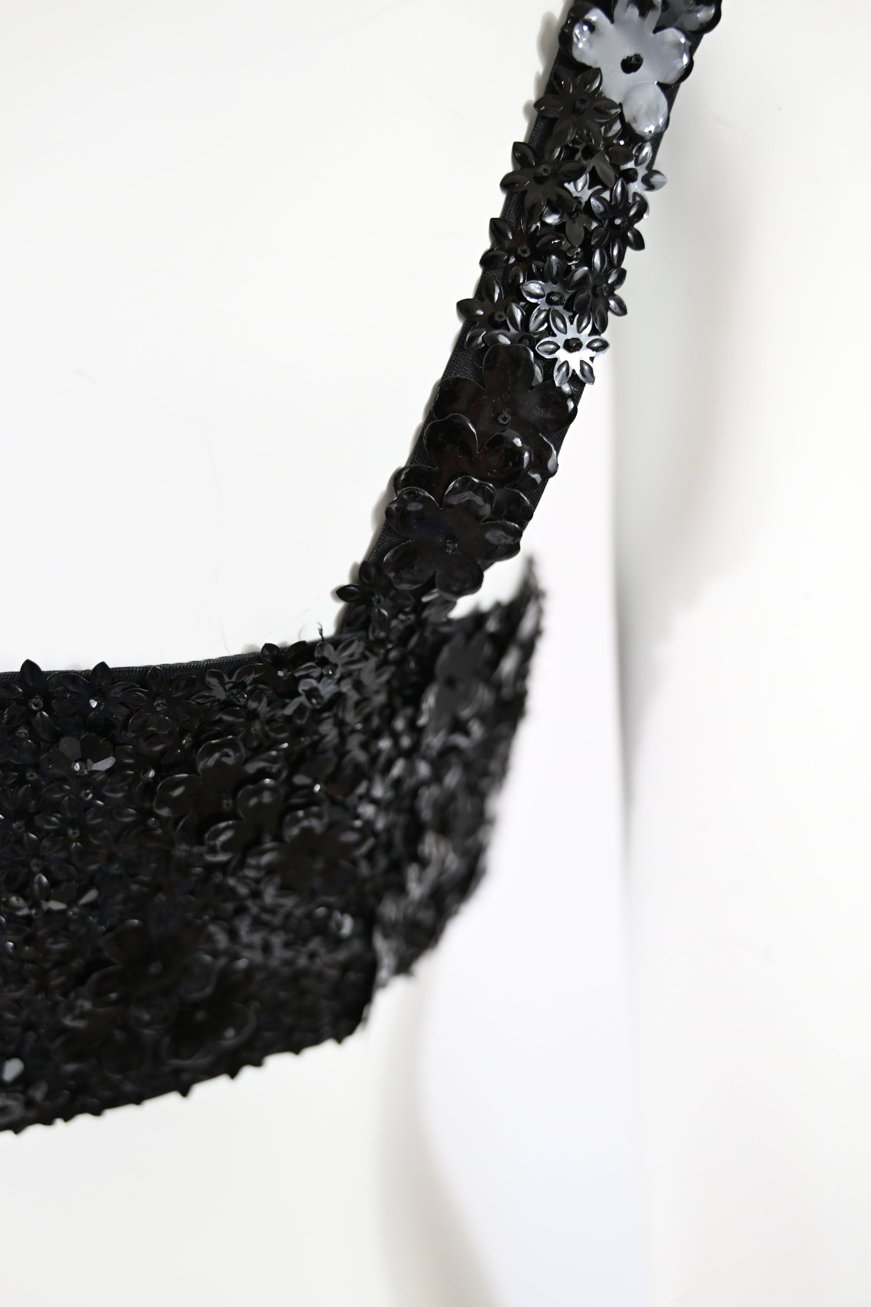 Prada FW 1992 Flower Paillette Embellished Harness Bra