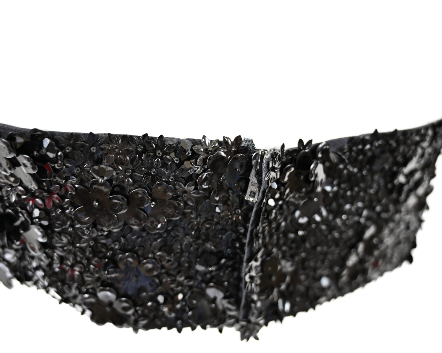 Prada FW 1992 Flower Paillette Embellished Harness Bra