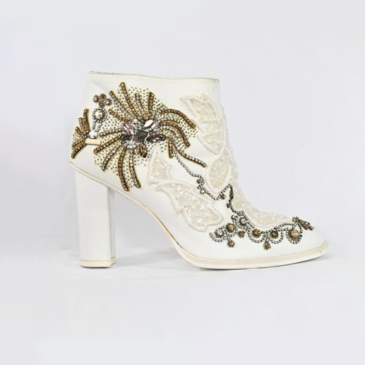 A.F. Vandevorst SS 2019 Bridal Embellished Leather Heels
