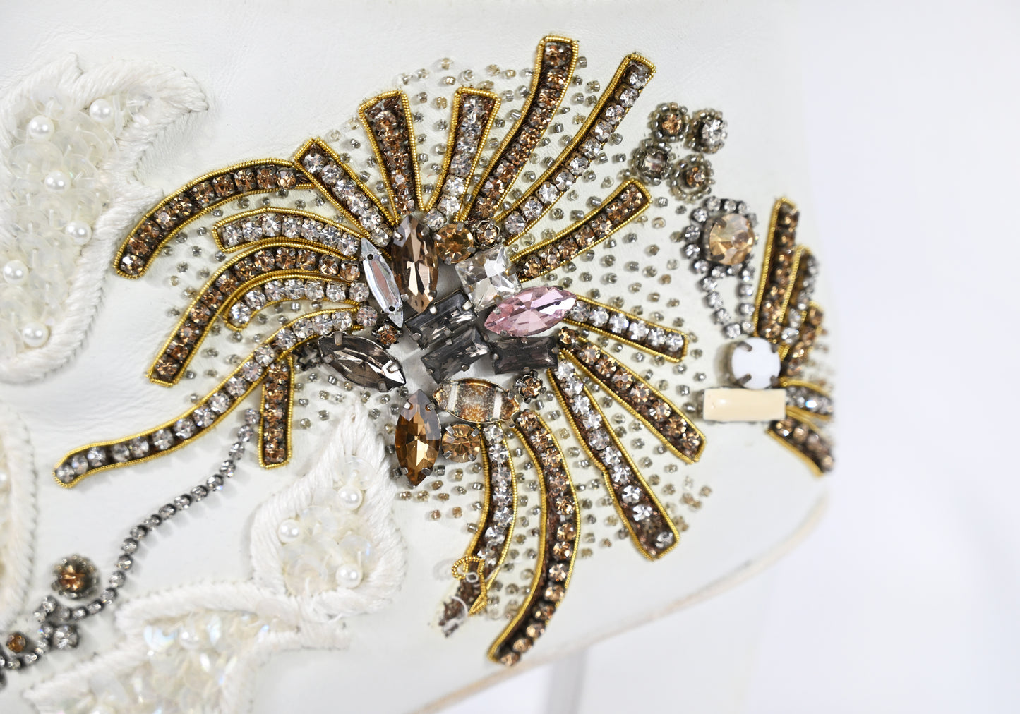 A.F. Vandevorst SS 2019 Bridal Embellished Leather Heels