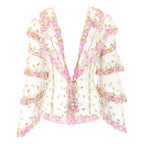 Valentinoo SS 2005 Embellished Tulle Blouse