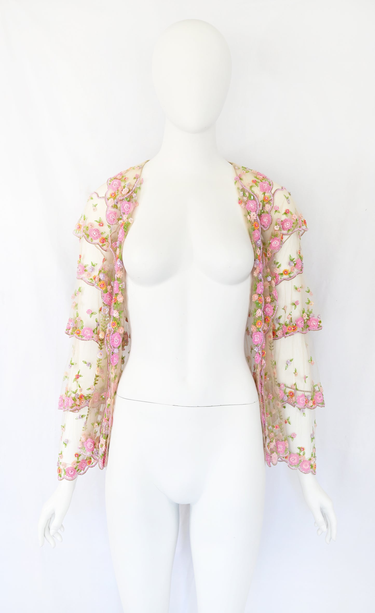 Valentinoo SS 2005 Embellished Tulle Blouse ( Reserved)