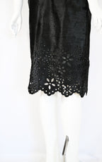 Oscar de la Renta FW 2000 Embellished Calf Hair Skirt