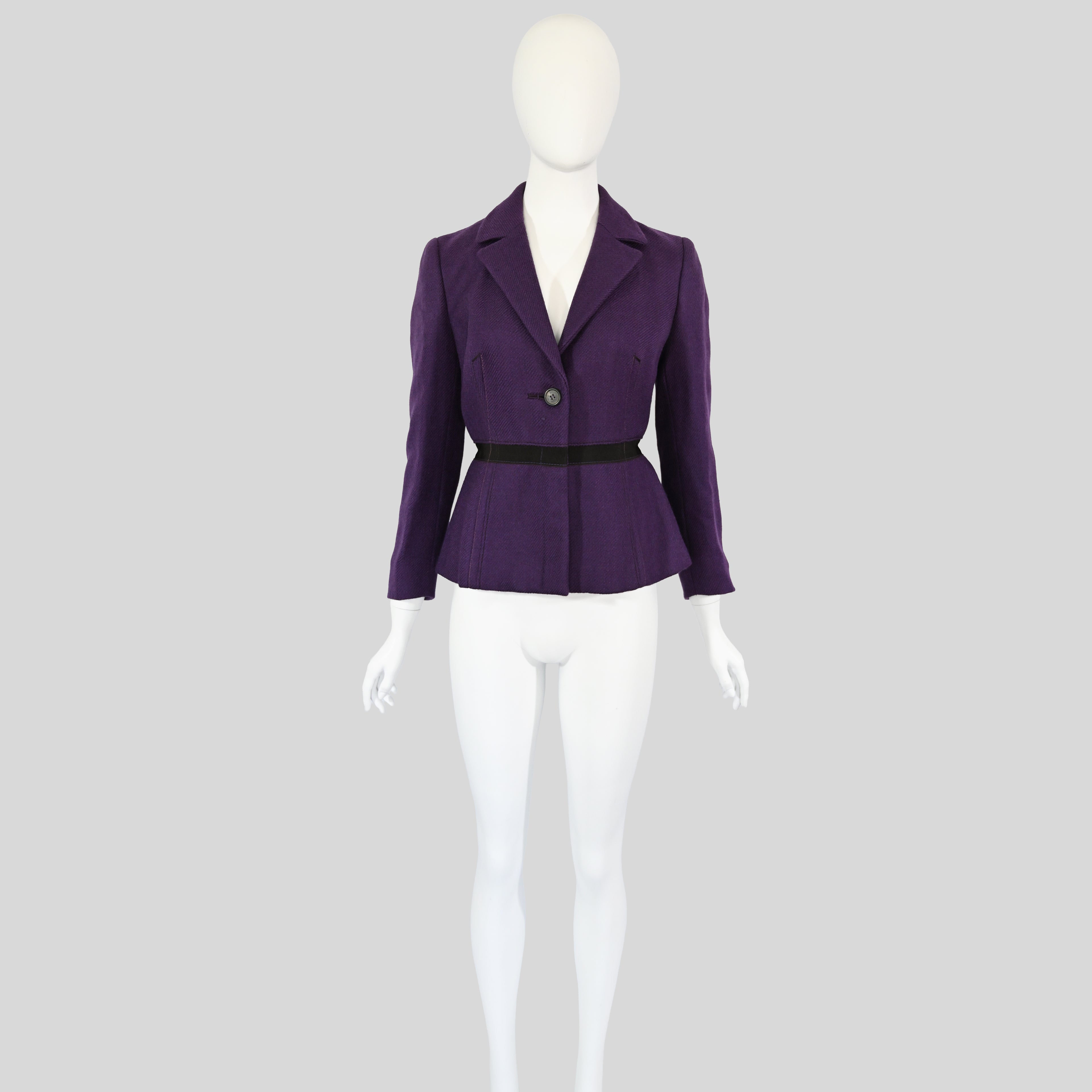 Prada FW 2000 Violet Wool Jacket