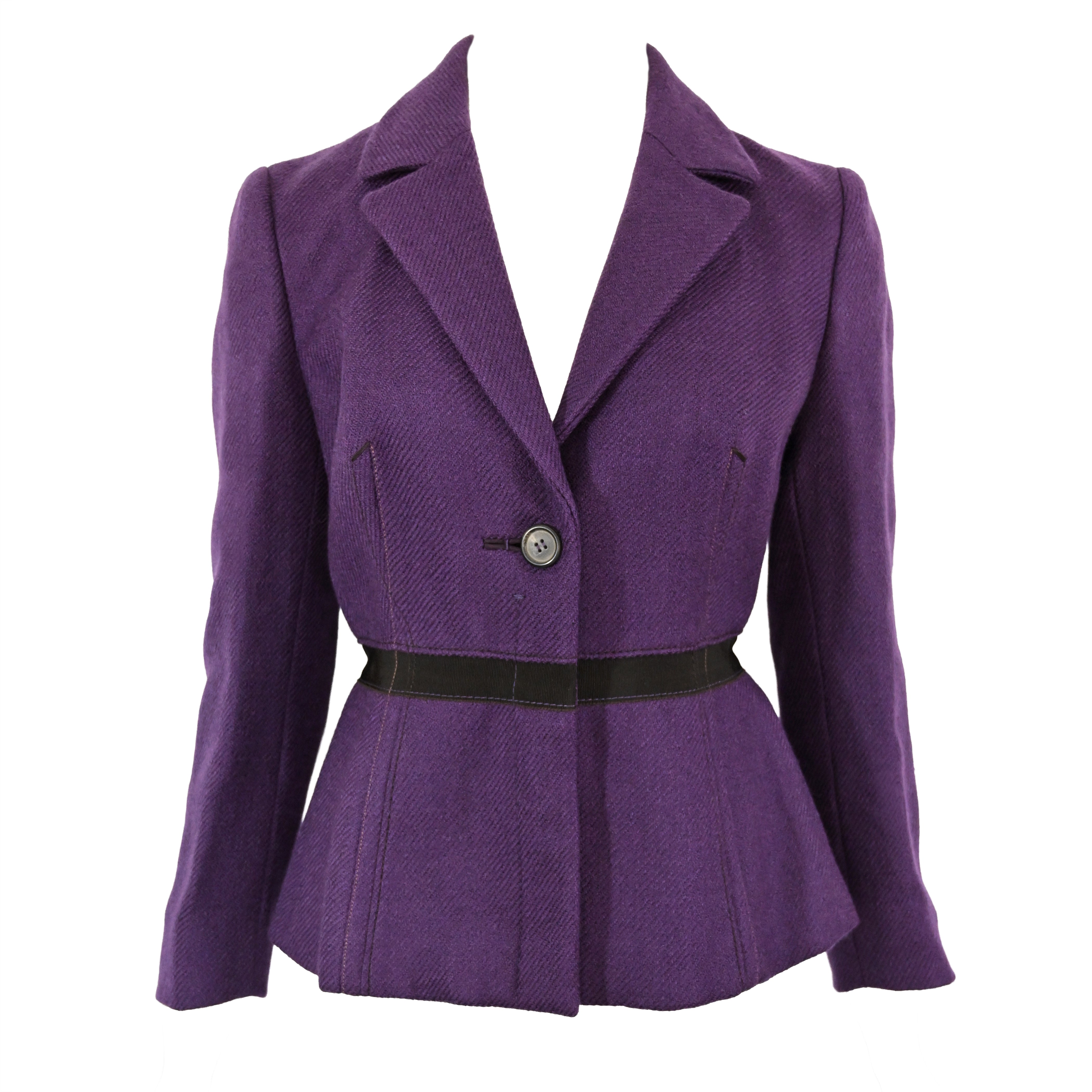 Prada FW 2000 Violet Wool Jacket – Anteactus