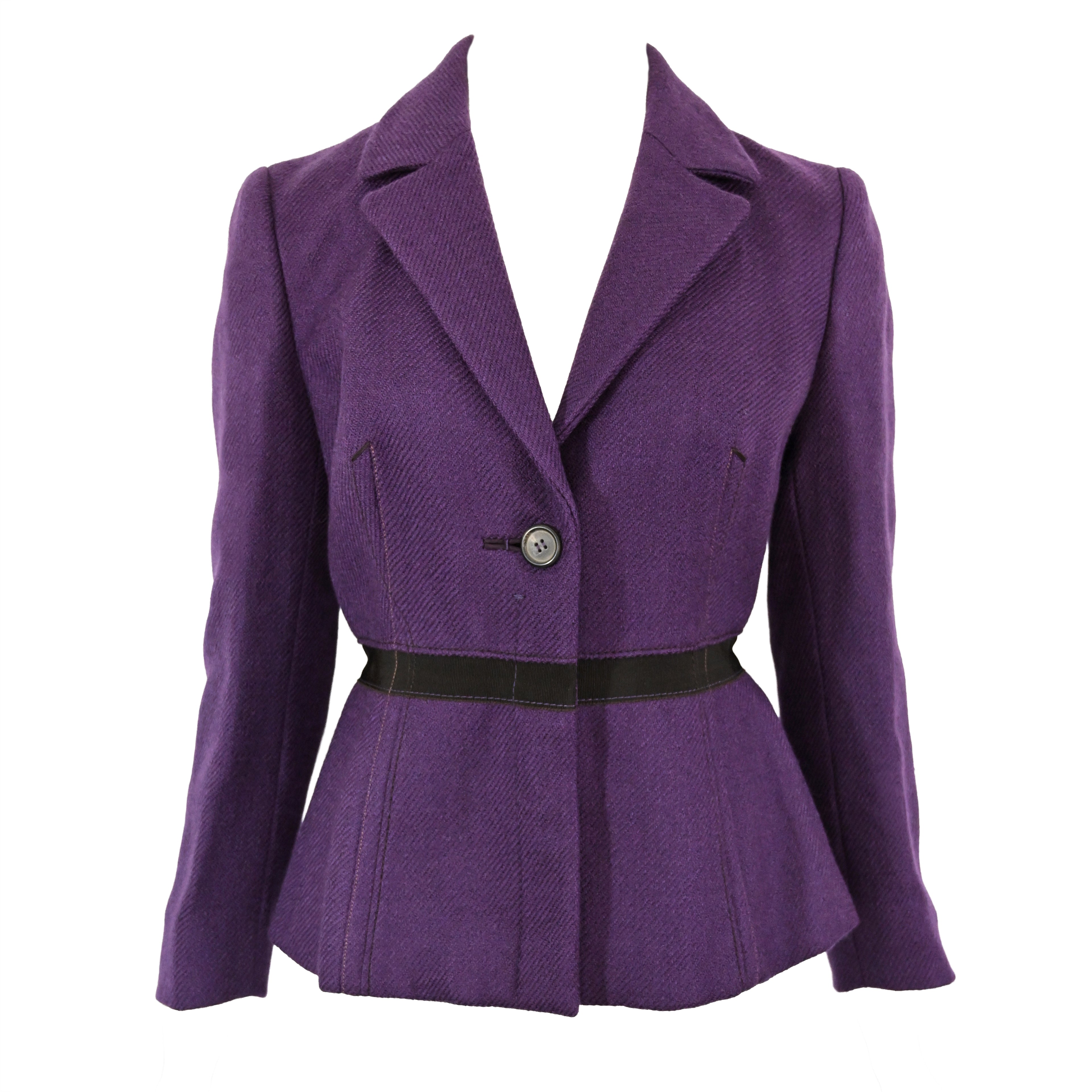 Prada FW 2000 Violet Wool Jacket
