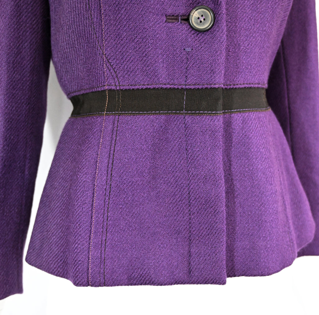 Prada FW 2000 Violet Wool Jacket