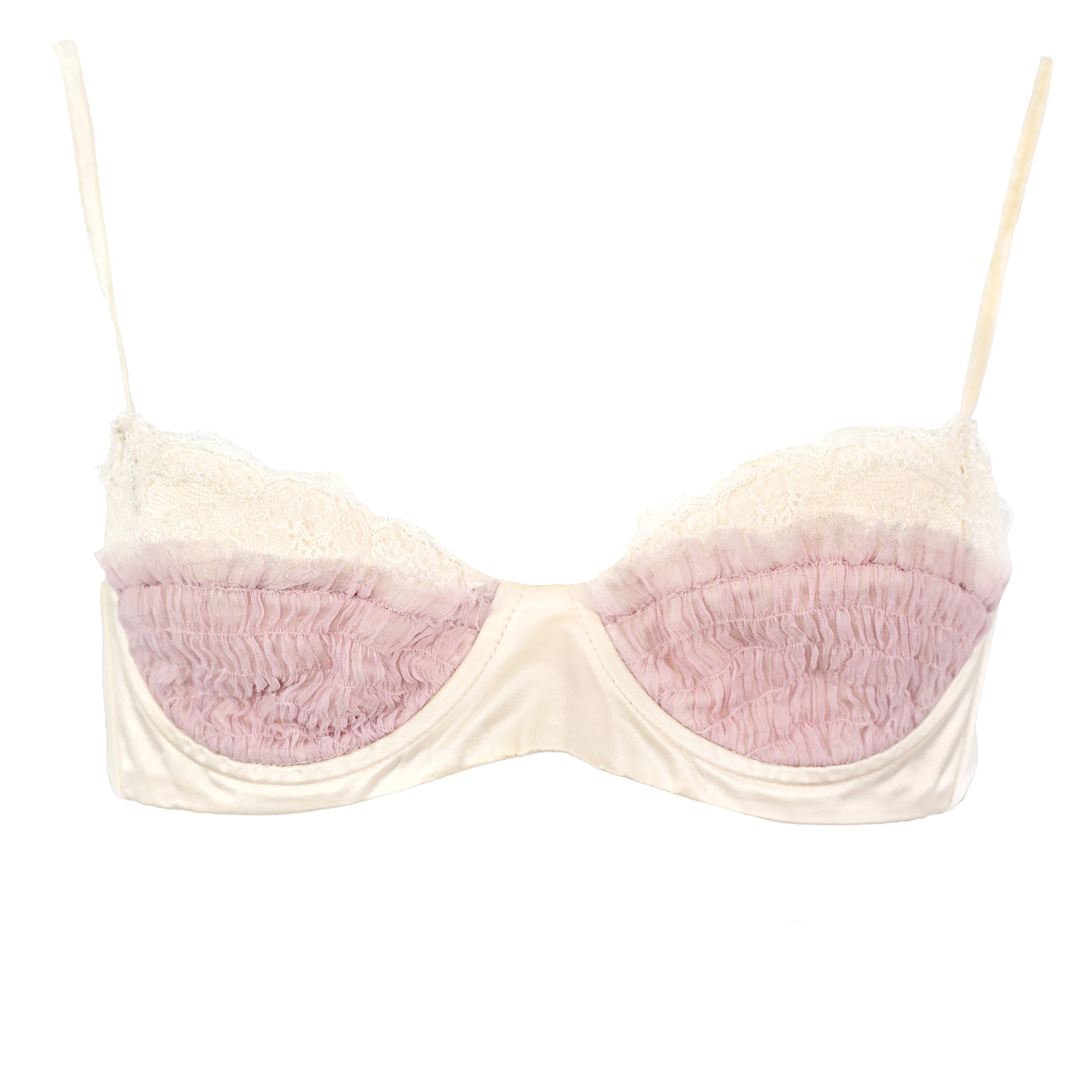 Nina Ricci Lavender Chiffon Bra