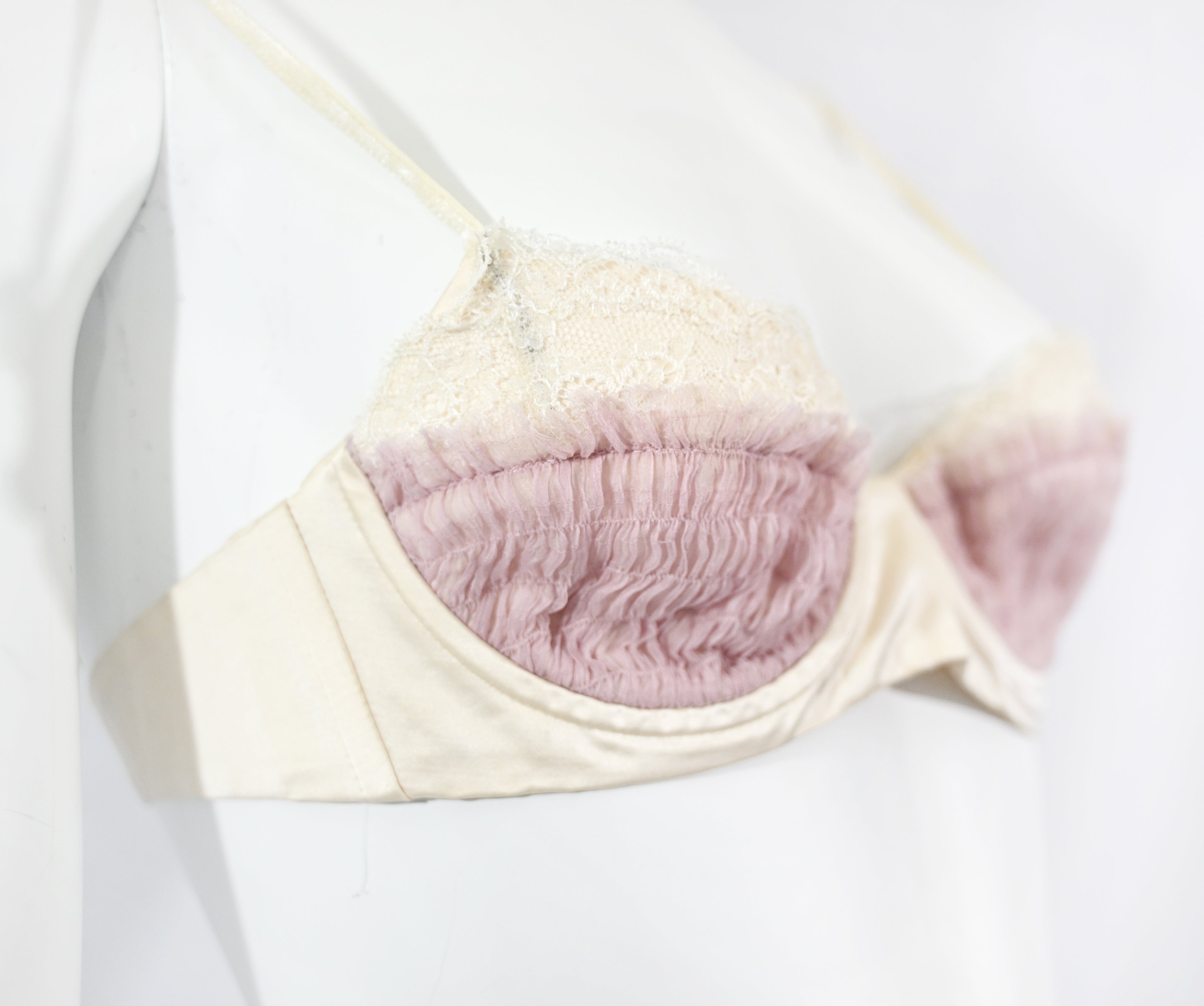 Nina Ricci Lavender Chiffon Bra