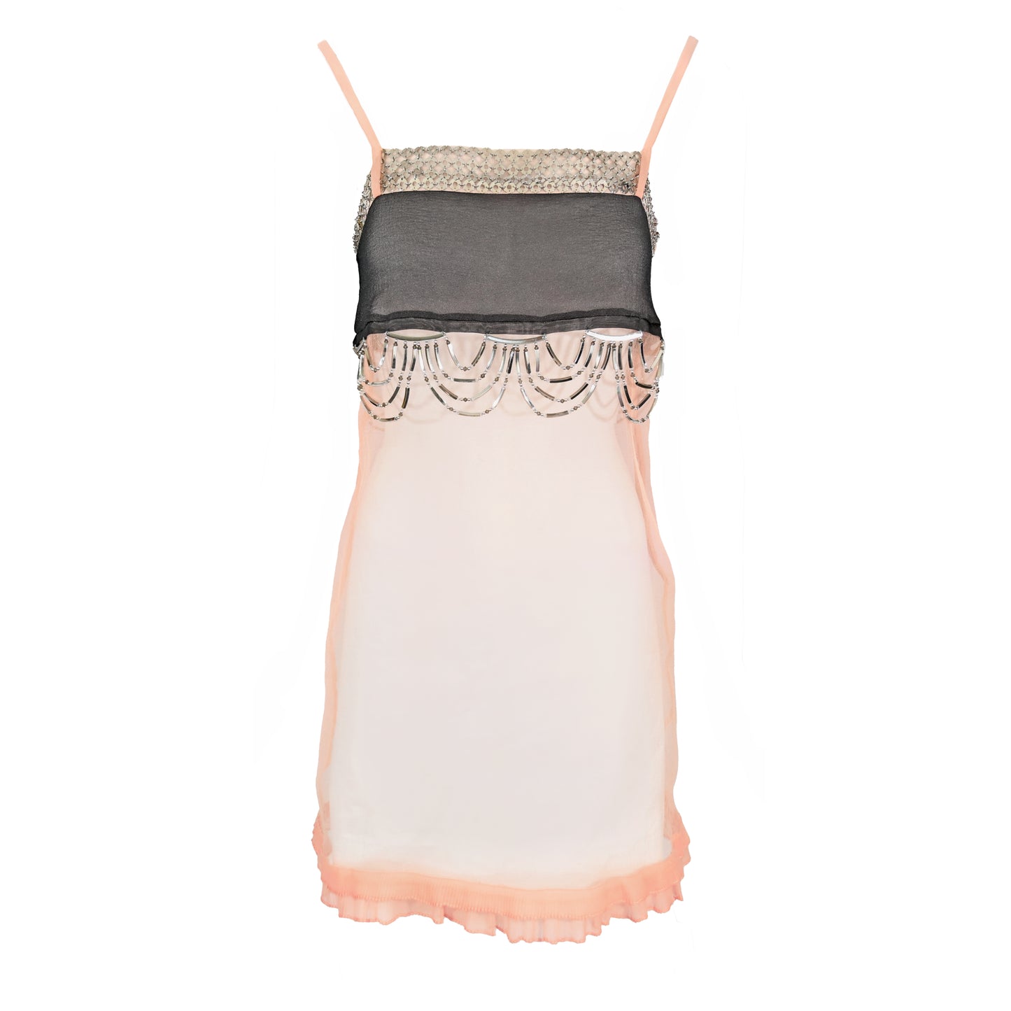 Prada 2018 Metal Embellished Organza Dress