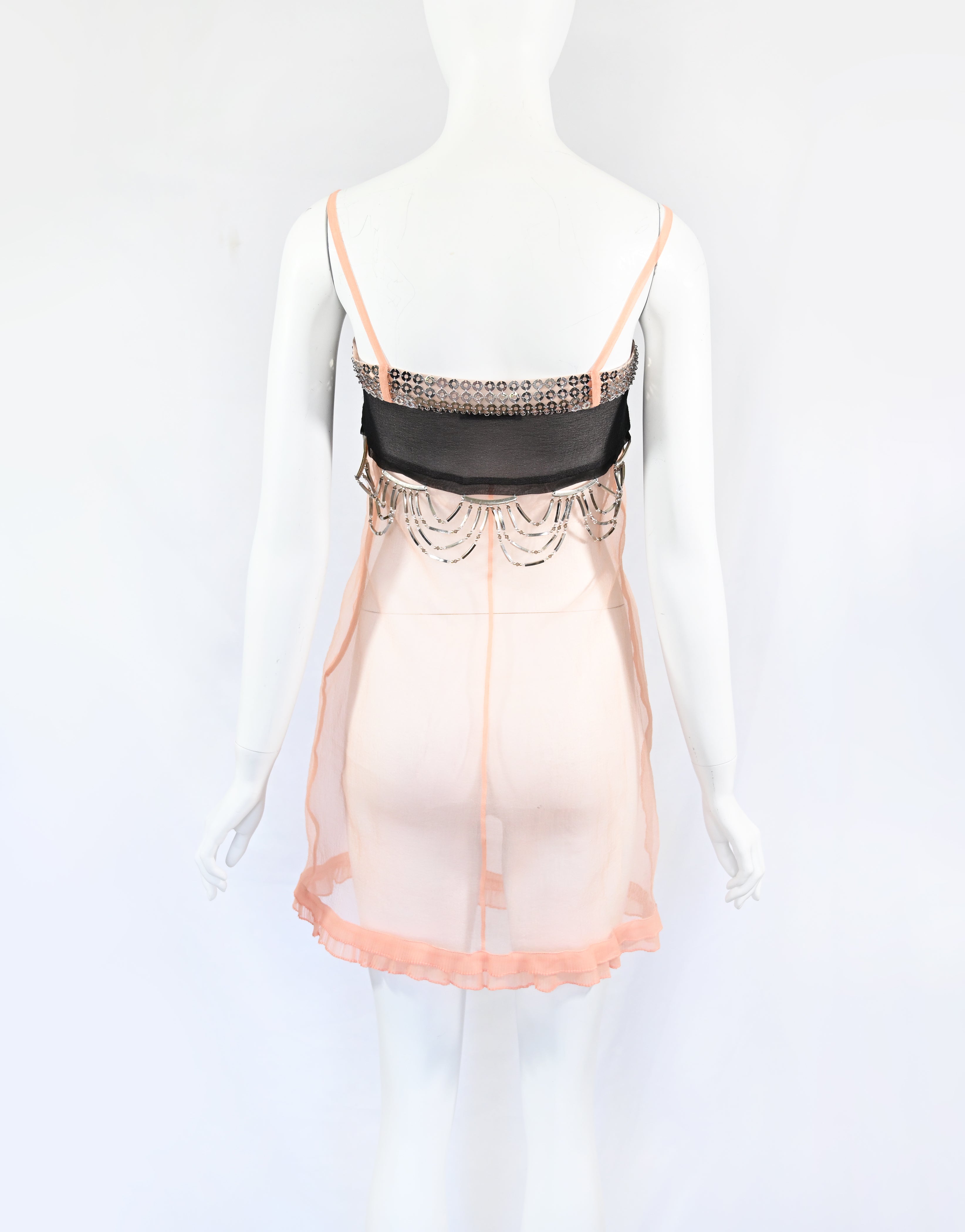 Prada 2018 Metal Embellished Organza Dress