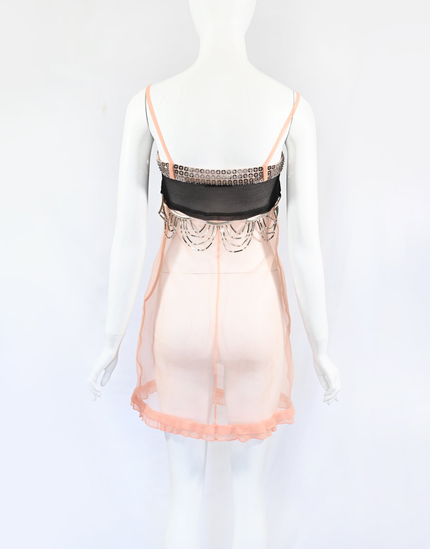 Prada 2018 Metal Embellished Organza Dress