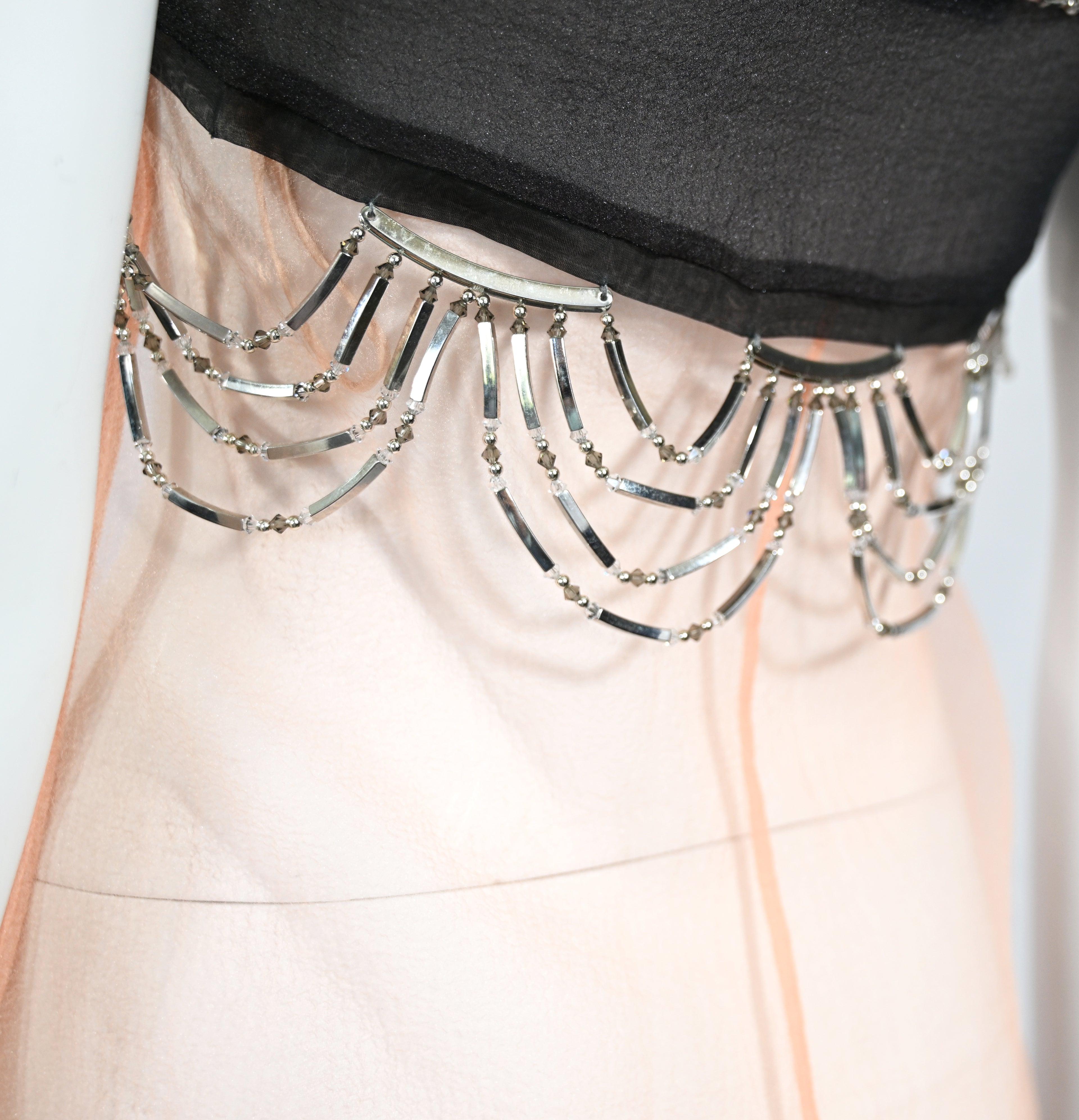 Prada 2018 Metal Embellished Organza Dress