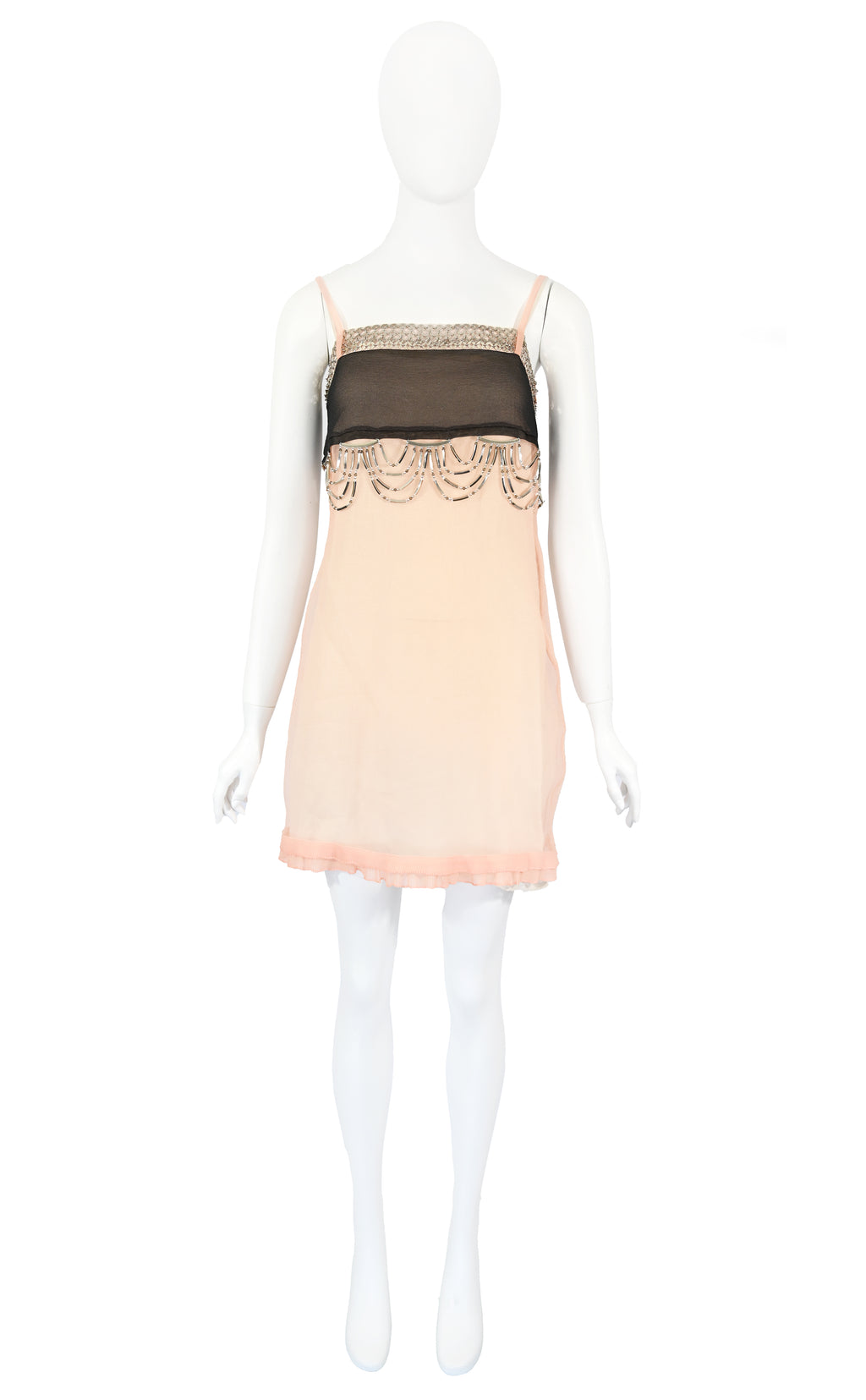 Prada 2018 Metal Embellished Organza Dress