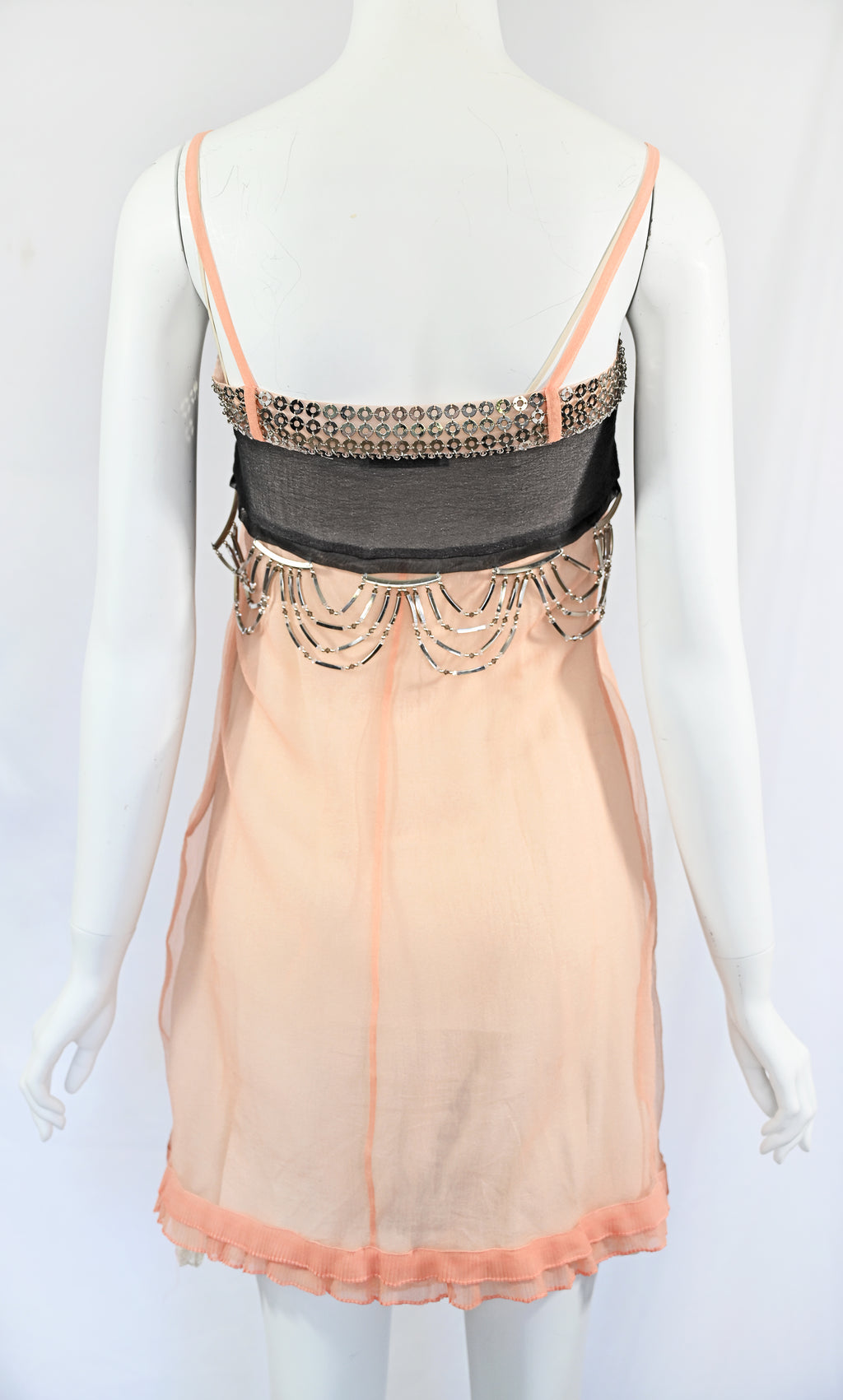 Prada 2018 Metal Embellished Organza Dress