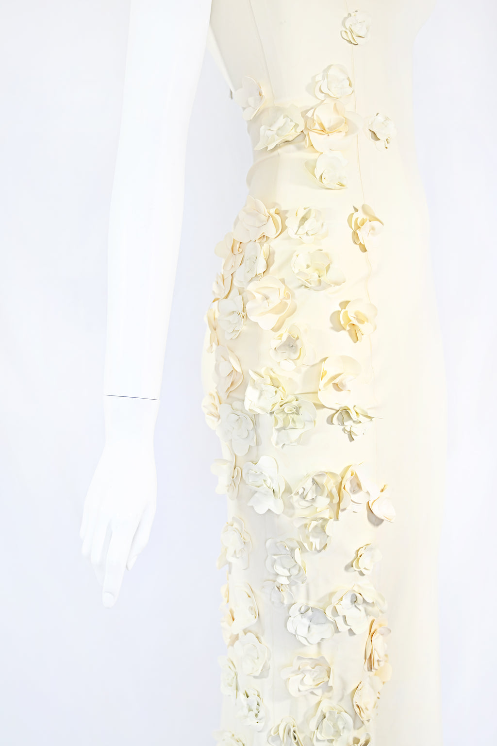 Gaelyn & Cianfarani Fw 2005 Latex Dress with Flower Appliqué