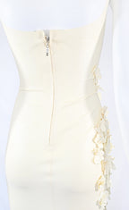 Gaelyn & Cianfarani Fw 2005 Latex Dress with Flower Appliqué