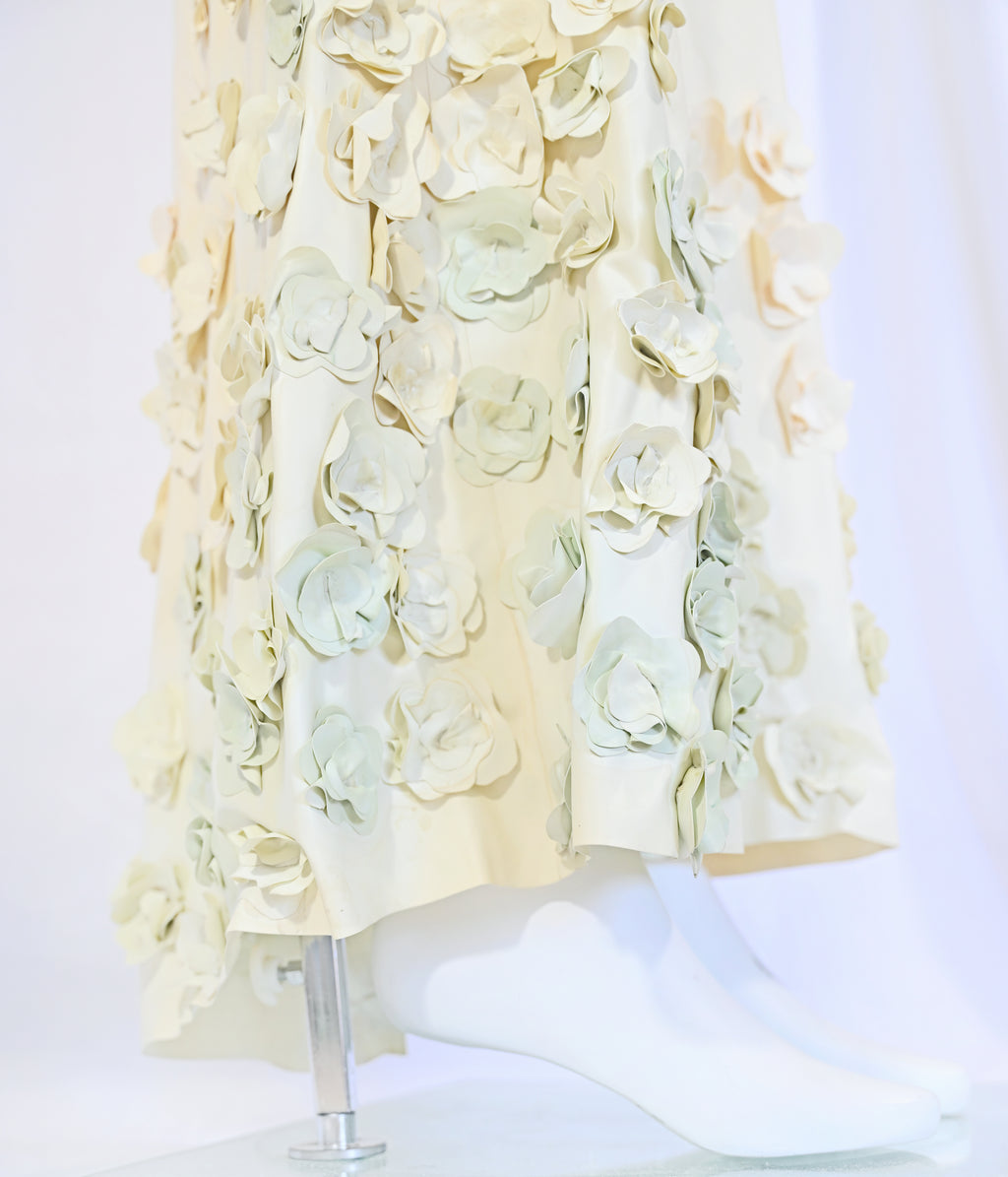 Gaelyn & Cianfarani Fw 2005 Latex Dress with Flower Appliqué