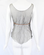 Prada SS 1999 Mirror Embellished Sheer Blouse