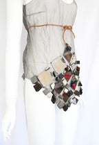 Prada SS 1999 Mirror Embellished Sheer Blouse